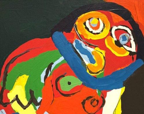 Karel Appel (1921-2006) - Tout ces Têtes, Antiek en Kunst, Kunst | Schilderijen | Modern