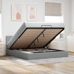 vidaXL Bed poef met matras en LEDs 180x200 cm stof, Verzenden, Nieuw