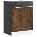 vidaXL Vaatwaspaneel Porto 60x1,5x67 cm bewerkt hout gerookt, Verzenden, Nieuw