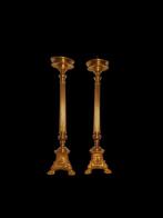 Kaarsenhouder - Verguld messing - Ormolu