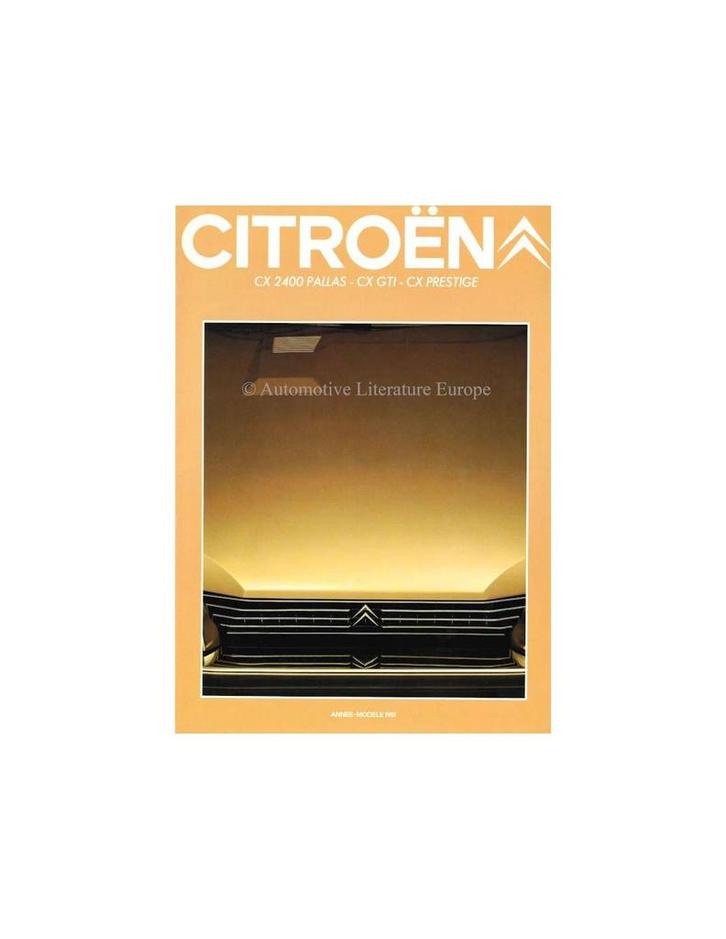 1981 CITROËN CX BROCHURE FRANS, Boeken, Auto's | Folders en Tijdschriften, Ophalen of Verzenden
