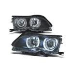 PHARES POUR BMW SÉRIE 3 E46 4P 01-05 ANGEL EYES CCFL FOND NO, Verzenden, Nieuw