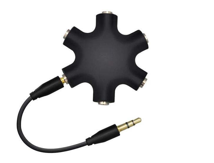 DrPhone AUX6 3.5mm Aux Splitter - Stereo-audio-headset, Audio, Tv en Foto, Audiokabels en Televisiekabels, Nieuw, Verzenden