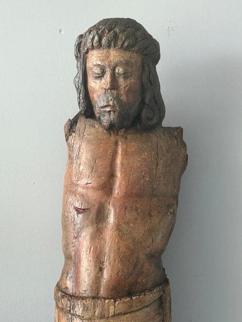 sculptuur, Grote Corpus Christi / 16e eeuw - 120 cm - Hout, Antiek en Kunst, Antiek | Overige Antiek