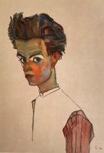 Egon Schiele (1890-1918), (after) - Self-Portrait, Antiek en Kunst