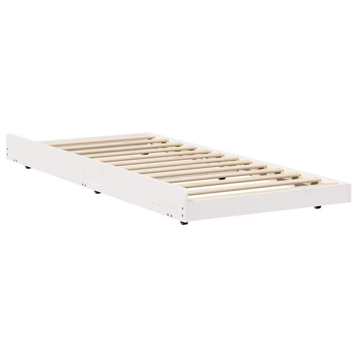 Wit Uittrekbaar Bed | Retour Deal | 51% Voordeel!, Huis en Inrichting, Slaapkamer | Bedden, 90 cm, 190 cm of minder, Wit, Nieuw