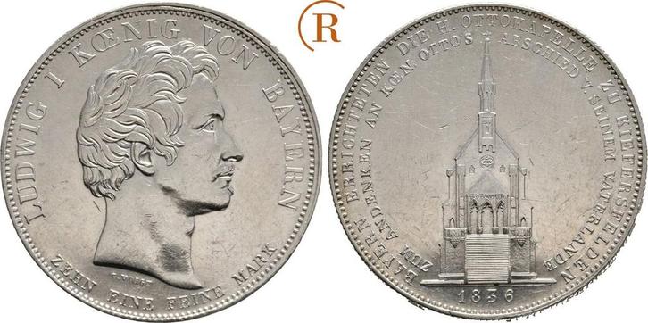 Geschichtstaler, daalder Ottokapelle in Kiefersfelden 183..., Postzegels en Munten, Munten | Europa | Niet-Euromunten, België