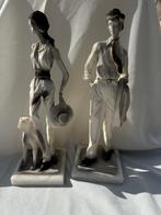 Beeld, Man en vrouw zakelijk - 37 cm - Hars, Marmer