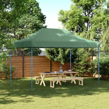vidaXL Partytent inklapbaar pop-up 410x279x315 cm groen, Verzenden