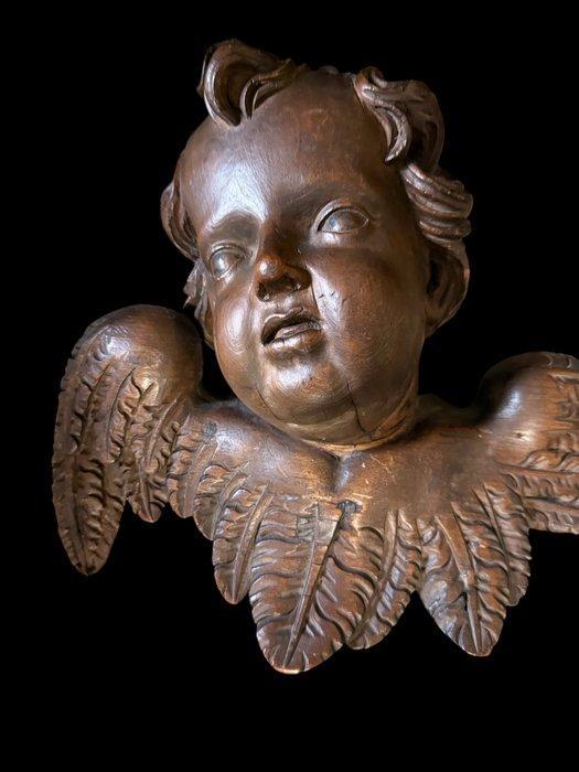 sculptuur, Barok engel / 18e eeuw - 30 cm - Lindehout, Antiek en Kunst, Kunst | Niet-Westerse kunst