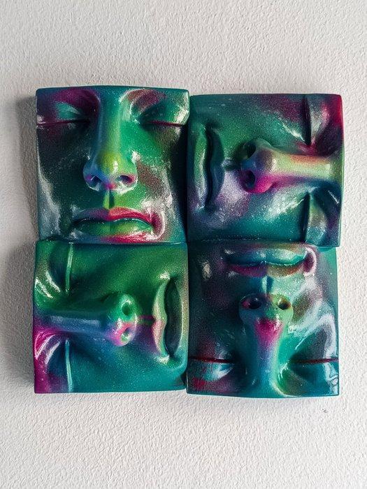 Salvatore Alibrio - Four faces, Antiek en Kunst, Kunst | Designobjecten