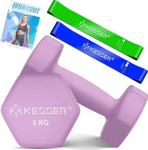 KESSER® 5KG Dumbells - Set van 2 - Halterset - Paars •, Huis en Inrichting, Overige Huis en Inrichting, Verzenden