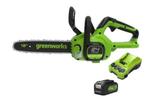 Veiling - Greenworks GD24CS30 Kettingzaag met accu 124v en o, Nieuw