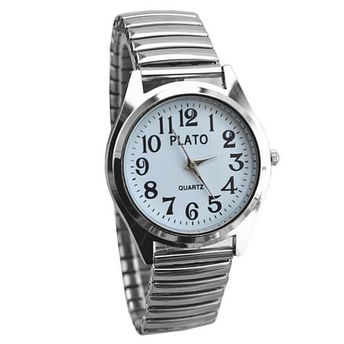 Fako® - Horloge - Rekband - Plato - Ø 37mm - Zilverkleurig -, Handtassen en Accessoires, Horloges | Dames, Verzenden