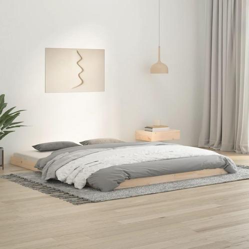 vidaXL Cadre de lit 160x200 cm bois de pin massif, Maison & Meubles, Chambre à coucher | Lits, Neuf, Envoi
