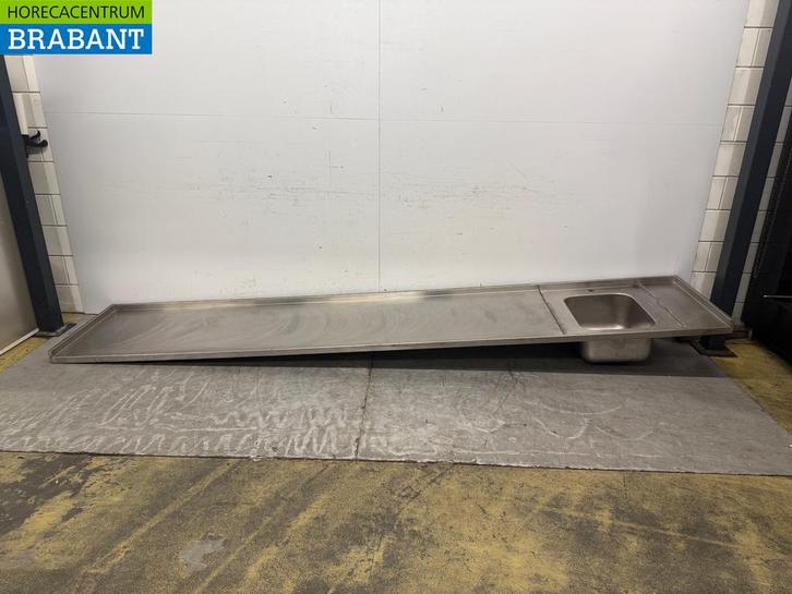 Bac dévier en acier inoxydable Evier 372 x 70 cm Horeca, Zakelijke goederen, Horeca | Overige, Verzenden