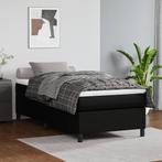 vidaXL Cadre de lit Noir 90x190 cm Similicuir, Maison & Meubles, Neuf, Verzenden