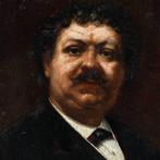 French school (XIX) - Portrait of Alexandre Dumas, Antiek en Kunst, Kunst | Schilderijen | Klassiek
