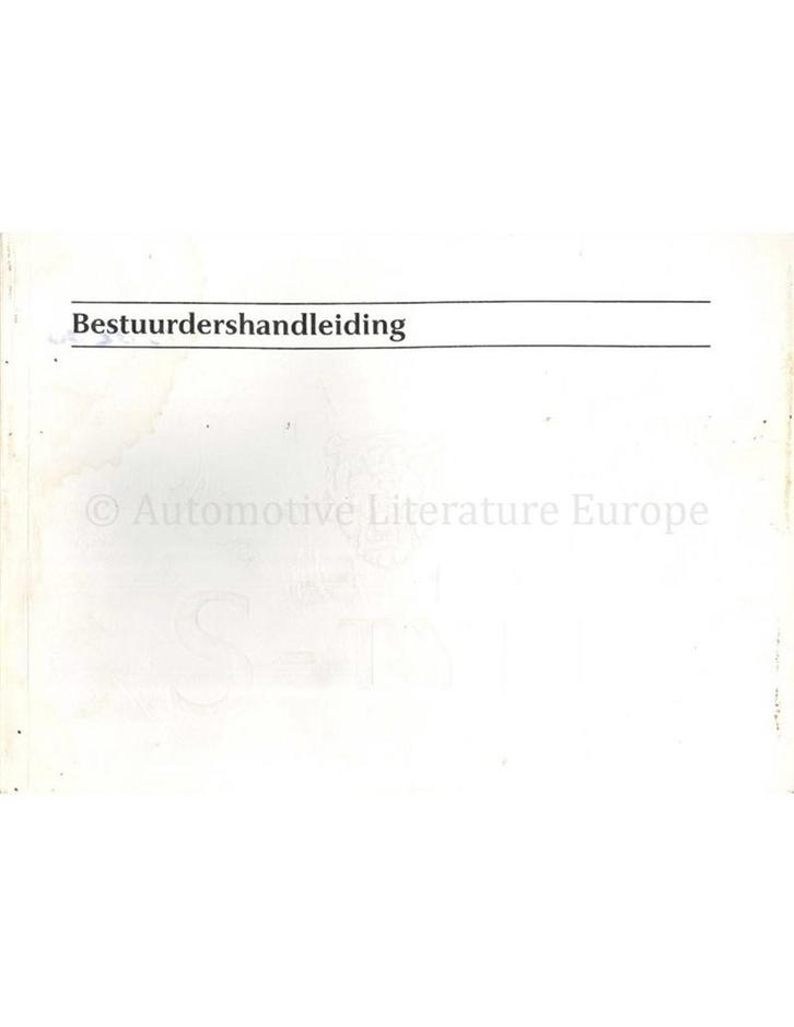 1999 JAGUAR S-TYPE INSTRUCTIEBOEKJE NEDERLANDS, Auto diversen, Handleidingen en Instructieboekjes