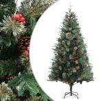 vidaXL Kerstboom met dennenappels 225 cm PVC en PE groen, Verzenden