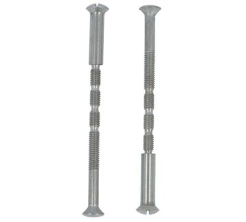 Patentbouten met huls M4x65 lenskop mat rvs, Klink of Kruk