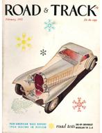 1955 ROAD AND TRACK MAGAZINE FEBRUARI ENGELS, Nieuw