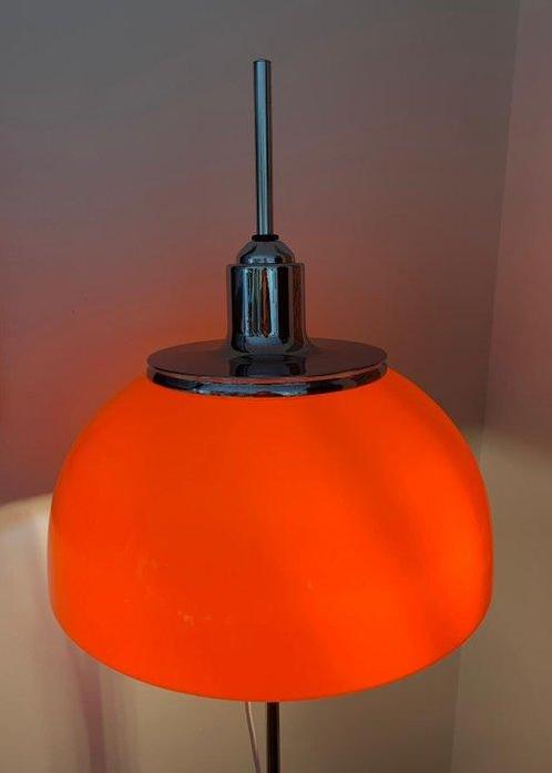 Luigi Massoni, Harvey Guzzini - Lampadaire - Acier, Verre, Antiek en Kunst, Antiek | Verlichting