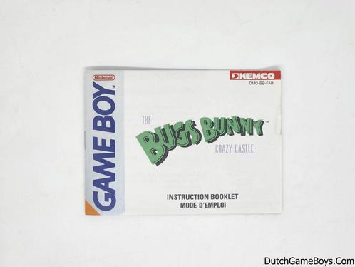 Gameboy Classic - Bugs Bunny - Crazy Castle - FAH - Manual, Consoles de jeu & Jeux vidéo, Jeux | Nintendo Game Boy, Envoi