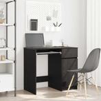 vidaXL Bureau 86x49x76 cm spaanplaat zwart eikenkleurig, Huis en Inrichting, Verzenden, Nieuw