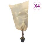 vidaXL Plantenhoezen met trekkoord 4 st 70 g/m² 0,8x1,2 m, Tuin en Terras, Verzenden, Nieuw