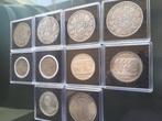 België. Lot van 10 munten (5 frank - 250 frank) 1867 - 1995, Postzegels en Munten