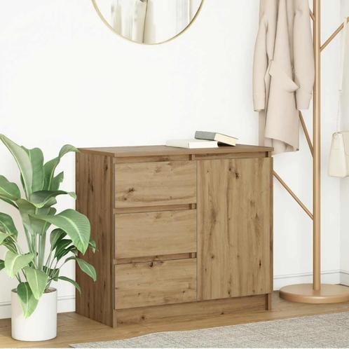 vidaXL Dressoir lade 71x35x65 cm spaanplaat artisanaal, Huis en Inrichting, Kasten | Dressoirs, Nieuw, Verzenden