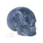 Blauwe kwarts kristallen schedel 606 gram