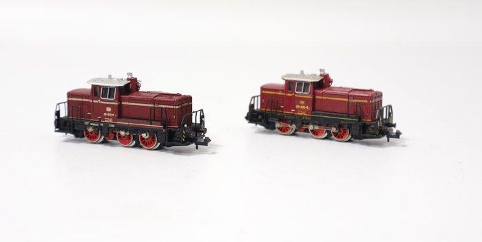 Minitrix N - Diesellocomotief (2) - 2x diesellocomotief BR, Hobby en Vrije tijd, Modeltreinen | N-Spoor