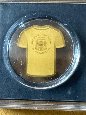 Tchad. 3000 Francs Deutschland Trikot- 1/1000 (.999) mit CoA beschikbaar voor biedingen