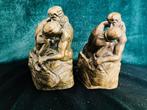 Boekensteunen - Brons - Twee bronzen boekensteunen,, Antiek en Kunst