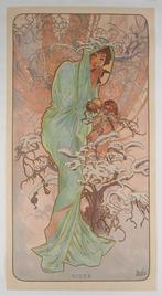 Alphonse Mucha (1860-1939) - Saisons : lhiver, Antiek en Kunst