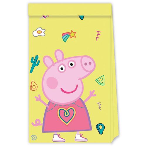 Peppa Pig Uitdeelzakjes 4st, Hobby en Vrije tijd, Feestartikelen, Nieuw, Verzenden