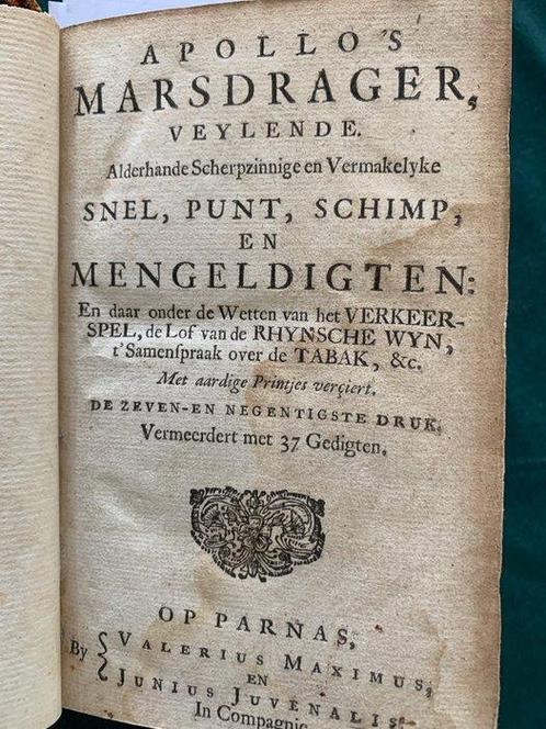 Apollos Marsdrager - 1728-1731, Antiek en Kunst, Antiek | Boeken en Manuscripten