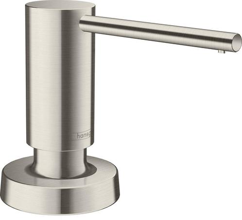Hansgrohe A51 Zeep-/lotiondispenser, rvs look, Doe-het-zelf en Bouw, Sanitair, Bad, Nieuw, Ophalen of Verzenden