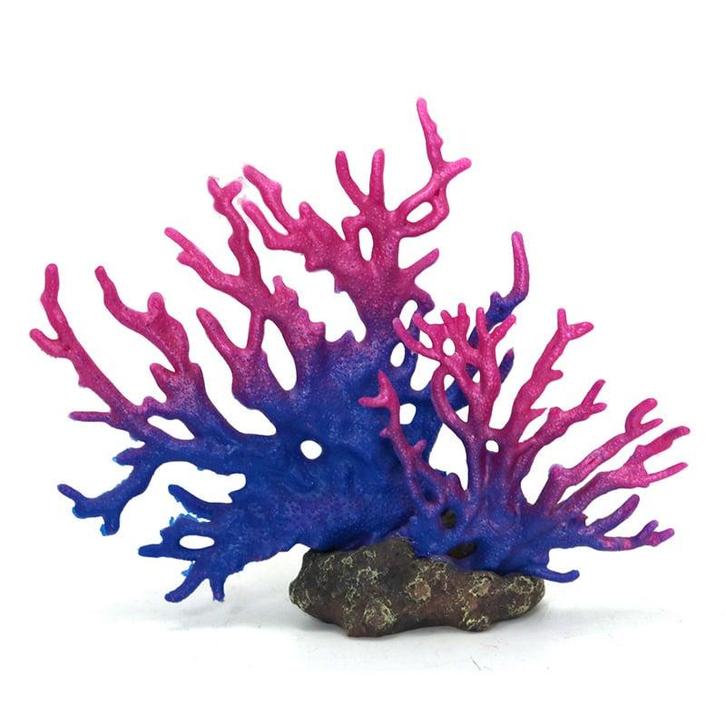 Koraal blauw en roze, kunstkoraal OS-144 - aquarium decorati, Dieren en Toebehoren, Vissen | Aquaria en Toebehoren, Sierelement