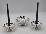 Reed Barton - Kandelaar Bowl and two candleholders with, Antiek en Kunst