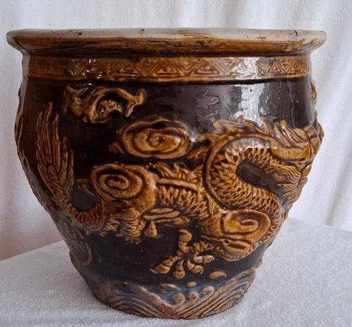 Huhliu - Pot - Keramiek - Draak, Antiek en Kunst, Antiek | Overige Antiek