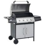 vidaXL Gasbarbecue 4+1 kookzone stoel en roestvrij staal, Verzenden, Nieuw