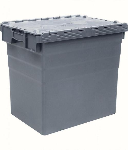 Distributiebak 600x400x516 mm 95L Nestbaar Stapelbaar Grijs, Zakelijke goederen, Kantoor en Winkelinrichting | Magazijn, Stelling en Opslag