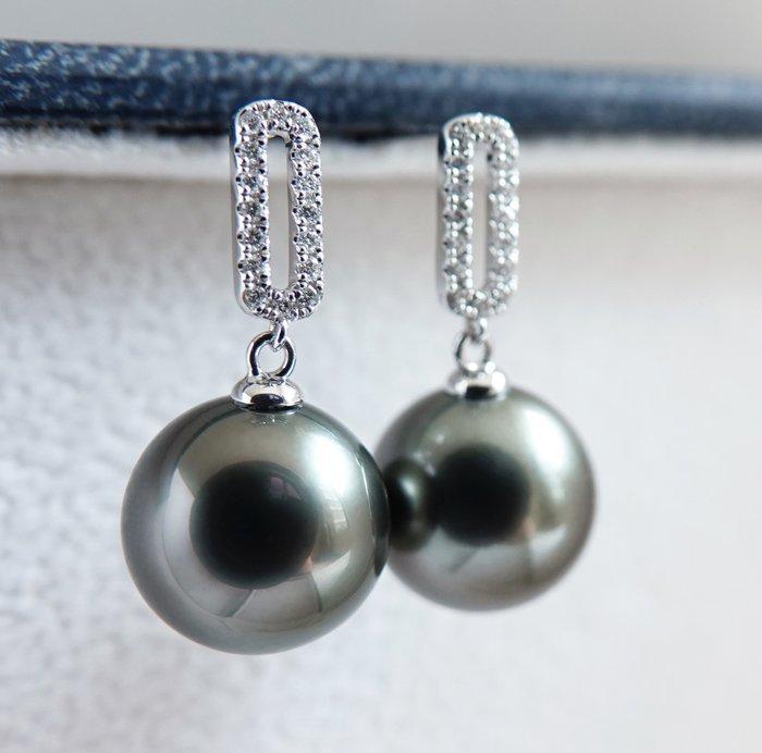 Oorbellen - 18 kt. witgoud - Rikitea parel -, Handtassen en Accessoires, Oorbellen