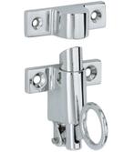 Raamknip Elegant met sluitkom glans chroom, Nieuw, Overige materialen