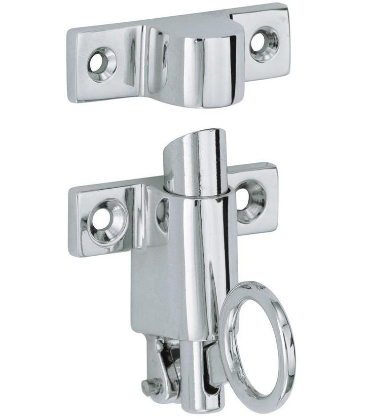 Raamknip Elegant met sluitkom glans chroom, Doe-het-zelf en Bouw, Raamkozijnen en Schuifdeuren, Nieuw, Overige materialen