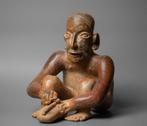 Jalisco, West-Mexico Terracotta Muzikant figuur. 200 v.Chr., Verzamelen