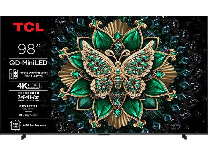 Tcl -   Qd-miniled Google Tv (2025) - Zwart, Audio, Tv en Foto, Televisies, 100 cm of meer, Nieuw, Overige merken, 100 cm of meer